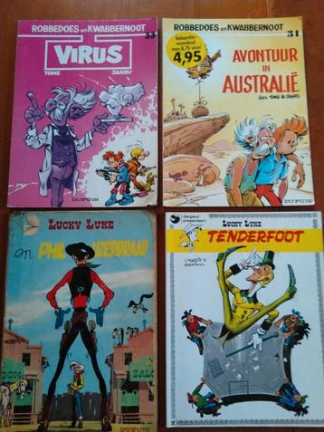 Lucky Luke en Robbedoes stripboeken beschikbaar voor biedingen
