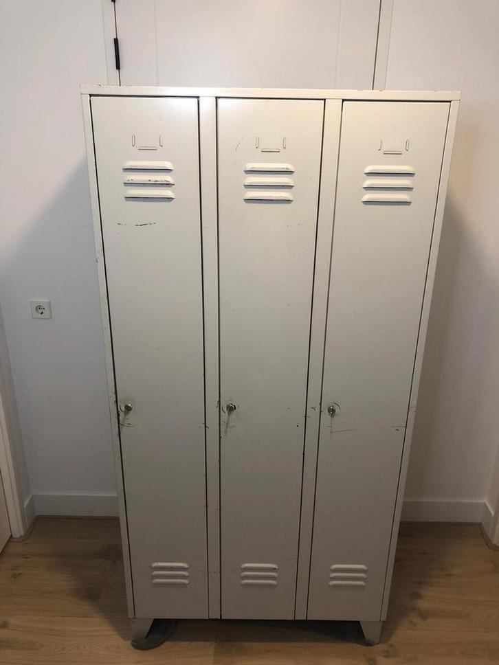 Vintage lockerkast metaal, Huis en Inrichting, Kasten | Lockerkasten, Zo goed als nieuw, Ophalen
