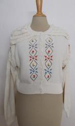Lief folklore beige vestje met borduursels! L, Verzenden, Zo goed als nieuw, Maat 42/44 (L), Beige