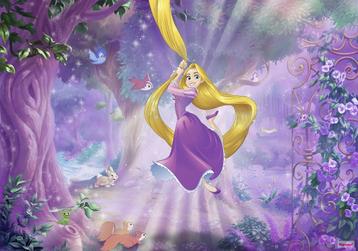 Rapunzel fotobehang XL Lila | Afm. 368x254cm | Muurdeco4kids beschikbaar voor biedingen