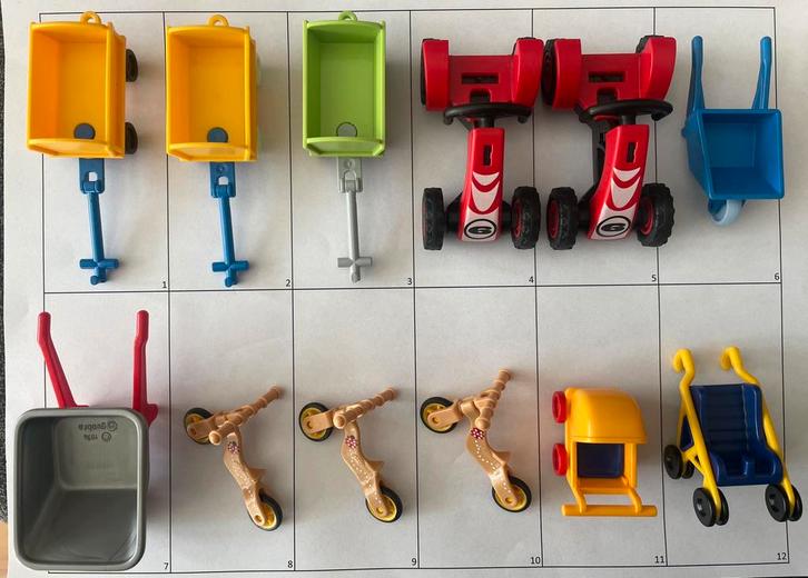 Bolderkar loopfiets skelter kruiwagen buggy poppenwagen, Kinderen en Baby's, Speelgoed | Playmobil, Gebruikt, Los playmobil, Ophalen of Verzenden