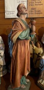 Antiek Johannes de Evangelist beeld 58 cm, Antiek en Kunst, Antiek | Religie, Verzenden