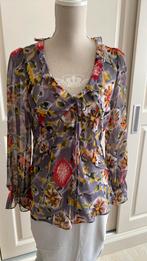 Blouse Top Voile gebloemd Maat 42 Merk Promiss, Maat 42/44 (L), Ophalen of Verzenden, Zo goed als nieuw, Promiss