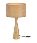 Woood lunar tafellamp - bamboe - naturel - 55x32x32, Ophalen, Overige materialen, 50 tot 75 cm, Klassiek modern bamboe