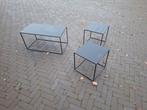 3 Nieuwe Bijzettafels - Strak Design, Huis en Inrichting, Tafels | Bijzettafels, Ophalen, Metaal of Aluminium, Vierkant, Nieuw