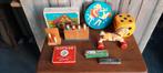 Partij retro brocante speelgoed blokken mondharmonica etc, Antiek en Kunst, Curiosa en Brocante, Ophalen of Verzenden