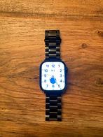 Apple Watch Series 7 (GPS) Zwart - Incl. 2 Bandjes, Zwart, IOS, Ophalen of Verzenden, Waterdicht