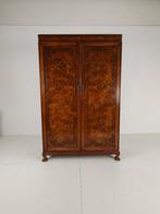 Prachtige Engelse Art Deco Burr Walnut Kledingkast, Antiek en Kunst, Ophalen
