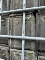 1500st. tuile du nord tdn grijs gesmoorde dakpannen 28x21cm., Ophalen, Overige materialen, Gebruikt, Overige typen