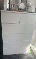 Malm Ladekast 6 lades wit, Huis en Inrichting, Ophalen, 50 tot 100 cm, Zo goed als nieuw, Minder dan 100 cm