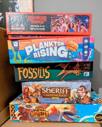 Bordspellen Fossilis sheriff of Nottingham king of tokyo beschikbaar voor biedingen