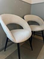 Eetkamerstoel zwart/wit Teddy style 2x, Huis en Inrichting, Stoelen, Ophalen, Twee, Wit, Zo goed als nieuw