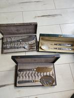 Zilveren Gebak/Vlees Bestek Sets - Frans Gekeurd, Antiek en Kunst, Antiek | Goud en Zilver, Ophalen of Verzenden, Zilver