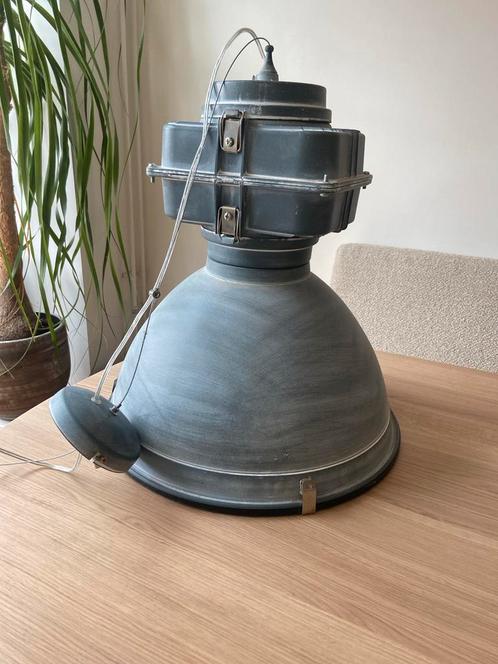 Industriële Hanglamp, Huis en Inrichting, Lampen | Hanglampen, Gebruikt, Minder dan 50 cm, Metaal, Ophalen