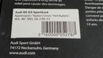 NIEUW/AUDI RS Q3 SPORTBACK €25,- inc verzending, Verzenden, Nieuw, Auto, Overige merken