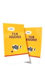 2x pathé voucher vouchers kaartjes bioscoop film cinema, Tickets en Kaartjes, Twee personen, Overige soorten