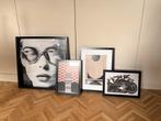 Set van 4 IKEA fotolijsten inclusief inhoud, Ophalen of Verzenden, Zo goed als nieuw, Hout, Minder dan 50 cm