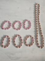 1 mooie ketting en 6 armbanden net parels, Ophalen of Verzenden, Zo goed als nieuw