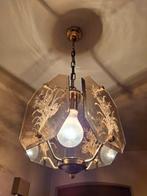 Antieke Glazen Hanglamp, Huis en Inrichting, Lampen | Hanglampen, Ophalen, Zo goed als nieuw, Minder dan 50 cm
