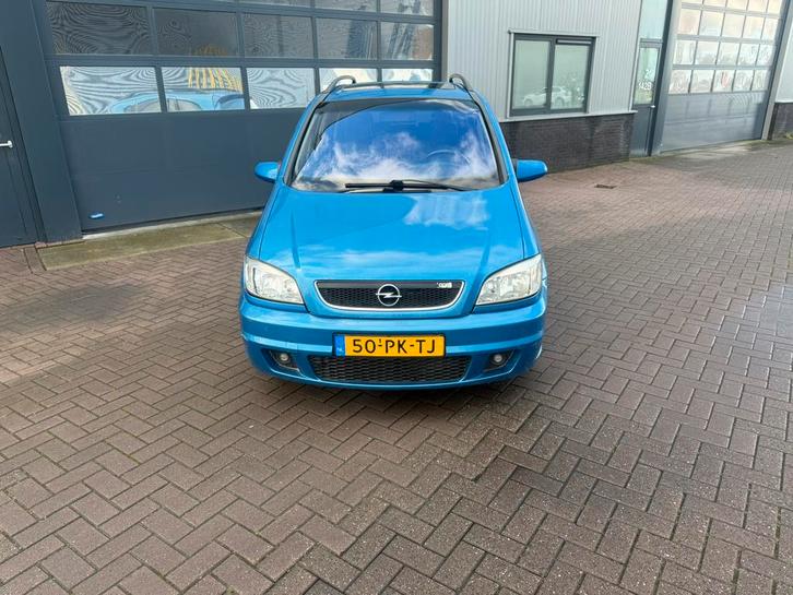 Opel Zafira 2.0 16V OPC 7 pers 2004 Blauw airco, Auto's, Opel, Bedrijf, Zafira, ABS, Airbags, Airconditioning, Boordcomputer, Centrale vergrendeling