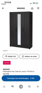 Gezocht: rechter spiegel kastdeur brimnes ZWART, Ophalen, 50 tot 100 cm, Zo goed als nieuw, Minder dan 100 cm