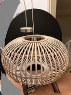 Hanglamp Indy rotan met grote lichtbron, Ophalen, Zo goed als nieuw, Rond