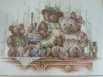 Prachtig beren-geborduurd-schilderij., Kinderen en Baby's, Kinderkamer | Inrichting en Decoratie, Ophalen of Verzenden, Zo goed als nieuw