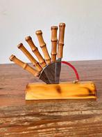 Fruitmessen / borrelplank - bamboe handvatten, Ophalen of Verzenden