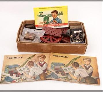 Vintage Meccano & Marklin Constructiedoos Speelgoed Setje. beschikbaar voor biedingen