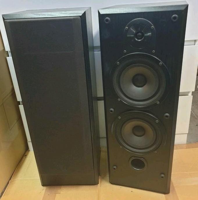 Bowers en wilkins v203 luidsprekers 1981-1991 95 watt, Audio, Tv en Foto, Luidsprekers, Gebruikt, Front, Rear of Stereo speakers