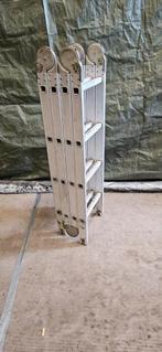 Inklapbare ladder, ministijger, trap, knikladder, Doe-het-zelf en Verbouw, Ophalen, Zo goed als nieuw, 4 meter of meer