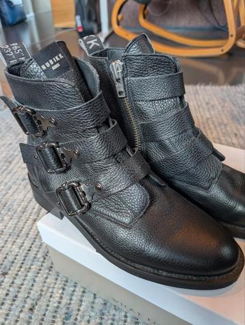 Nubikk Sia Buckle leren bikerboots mt 40 (40,5) beschikbaar voor biedingen