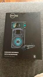 Brainz karaoke boombox bluetooth, Audio, Tv en Foto, Karaoke-apparatuur, Nieuw, Complete set, Ophalen of Verzenden