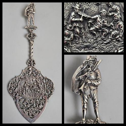 Zilver,  forse Nederlands zilveren taartschep., Antiek en Kunst, Antiek | Goud en Zilver, Zilver, Ophalen of Verzenden