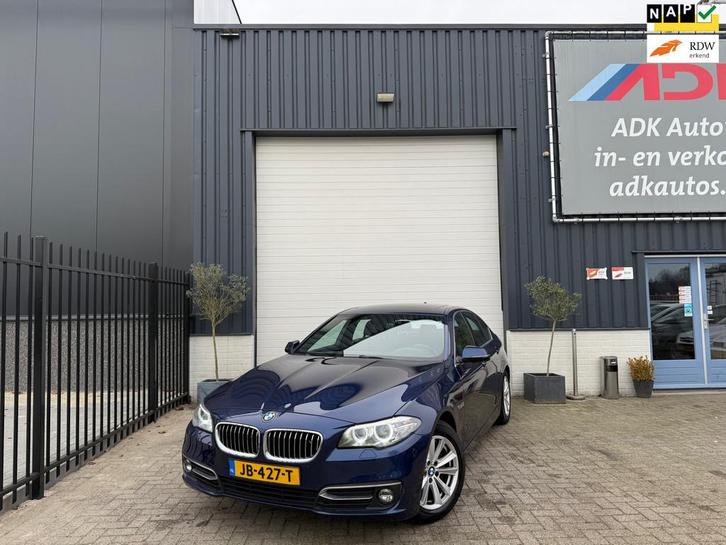 BMW 5-serie 520d High Executive DIG DASH/SCHUIFDAK/LEDER/MEM, Auto's, BMW, Bedrijf, Te koop, 5-Serie, ABS, Airbags, Airconditioning