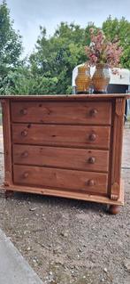 Brocante vintage ladenkast commode hout, Huis en Inrichting, Kasten | Ladekasten, Ophalen, Gebruikt, 50 tot 100 cm, Minder dan 100 cm