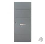 Moderne voordeur in hout | Strak design, Niet ingevuld, 80 tot 100 cm, Niet ingevuld, Nieuw