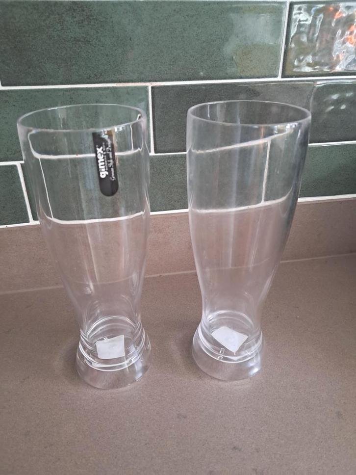 2x Gimex Plastic Bierglazen - Radler Perfect!, Huis en Inrichting, Keuken | Keukenbenodigdheden, Zo goed als nieuw, Ophalen of Verzenden