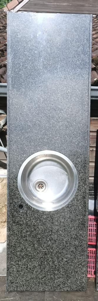 graniet buitenkeuken aanrechtblad keukenblad € 185,- steen, Tuin en Terras, Buitenkeukens, Gebruikt, Houtskool, Vrijstaand, Ophalen