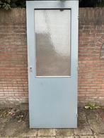Binnendeur met getextureerd glas, Doe-het-zelf en Verbouw, Deuren en Horren, Ophalen, Gebruikt, 80 tot 100 cm, Binnendeur