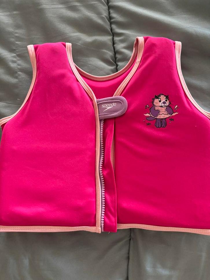 Kinder zwemvest - Speedo Otter Print Float Vest 4-6 jr, Watersport en Boten, Watersportkleding, Zo goed als nieuw, Reddingsvest of Zwemvest