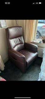 Sta op stoel, Huis en Inrichting, Ophalen, Zo goed als nieuw, Leer, 50 tot 75 cm
