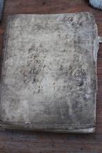 Antiek perkament boek 18e eeuw Bernadus Smytegeld bijbel, Ophalen of Verzenden, Bijbel