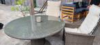 Gratis tuinset met 4 stoelen, Ophalen of Verzenden, Gebruikt, Aluminium