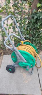 Tuinslang met haspel, Tuin en Terras, Ophalen of Verzenden, Gebruikt, Tuinslang