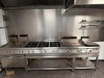 Professionele Kooklijn - Bakplaat, Frituur, Gasfornuis, Witgoed en Apparatuur, Fornuizen, Ophalen, Gebruikt, 60 cm of meer, Gas