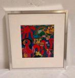 3 Corneille kunstwerken met passe partout 20 x 20 cm, Ophalen