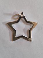 Witgouden hanger met briljantje, Sieraden, Tassen en Uiterlijk, Kettinghangers, Overige voorstellingen, Verzenden, Wit, Zo goed als nieuw