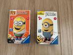 2x 3D puzzel Minions van Ravensburger, Kinderen en Baby's, Speelgoed | Kinderpuzzels, 6 jaar of ouder, Gebruikt, Meer dan 50 stukjes