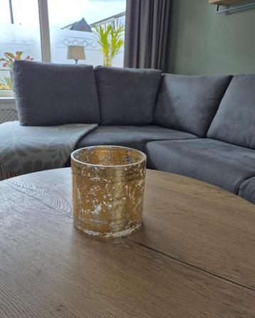 Windlicht goudkleurig, zgan beschikbaar voor biedingen